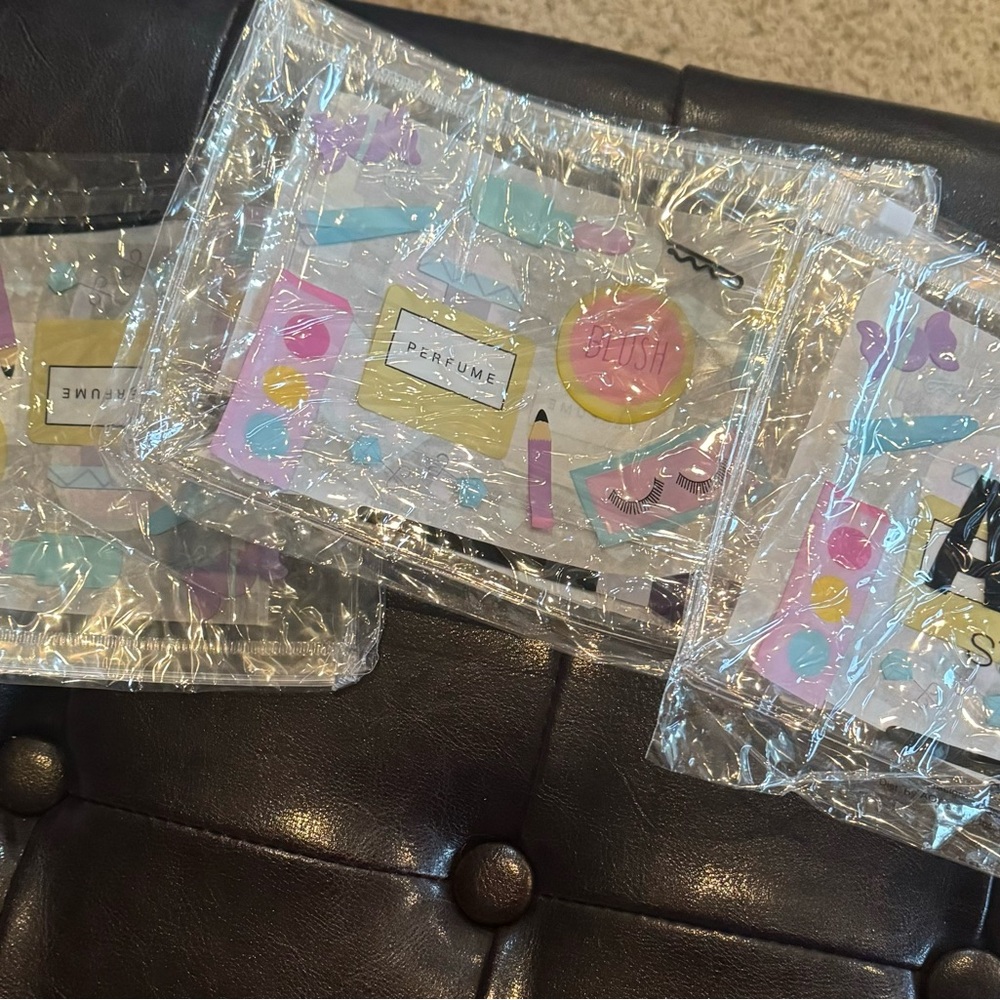 - Plastic make up bags new